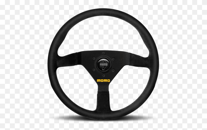 457x467 Momo Steering Wheel Mod 78 Black Suede 350mm Hub Adapter Momo Monte Carlo, Helmet, Clothing, Apparel HD PNG Download