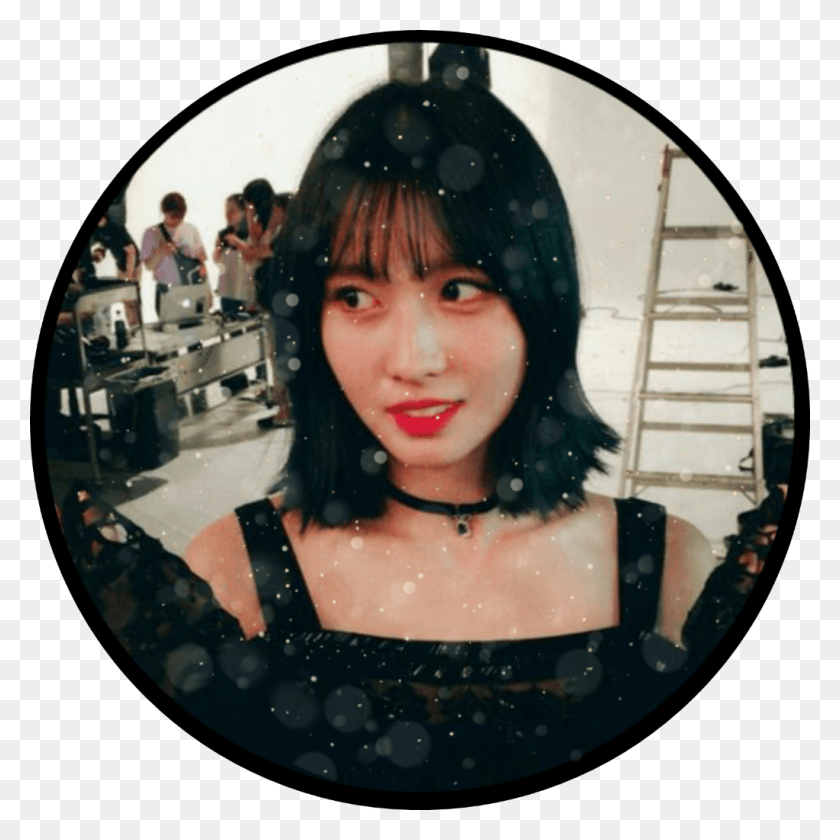 1024x1024 Momo Twice Kpop Twice Picture Circle Momo, Person, Human, Face HD PNG Download