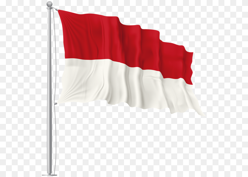564x600 Monaco Waving Flag, Indonesia Flag, Person Sticker PNG