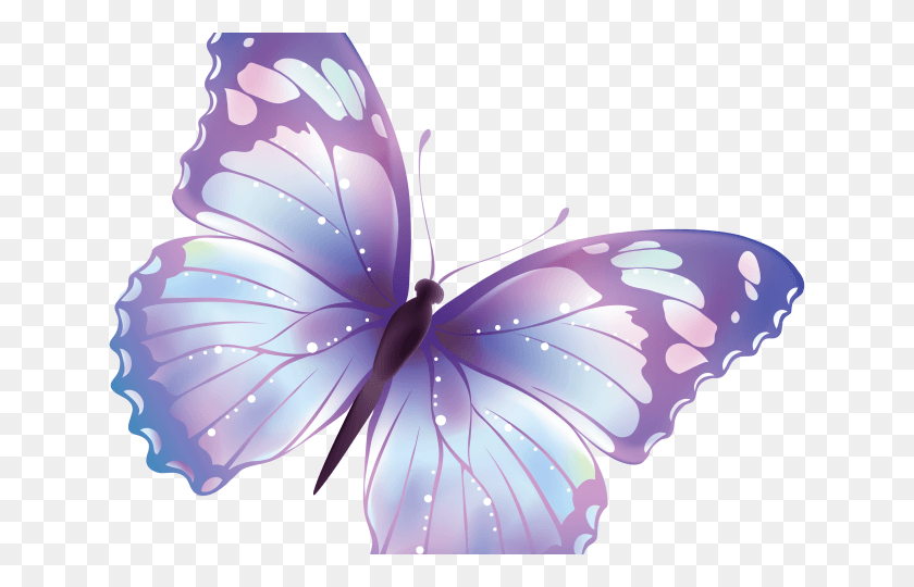 640x480 Monarch Butterfly Clipart Format Light Blue And Purple Butterflies, Ornament, Insect, Invertebrate HD PNG Download