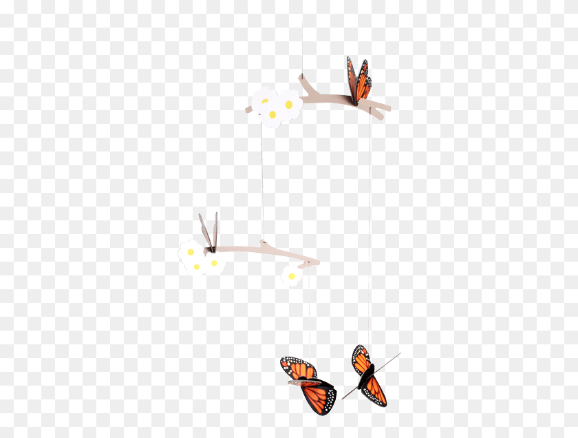 330x576 Monarch Butterfly Mobile, Lamp HD PNG Download