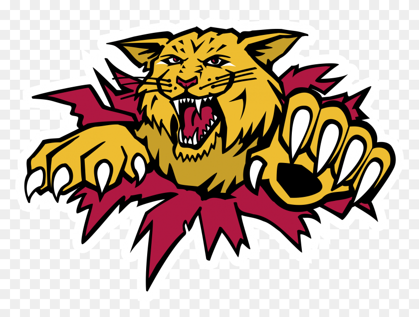 2257x1668 Moncton Wildcats Logo Transparent Moncton Wildcats, Hook, Claw HD PNG Download