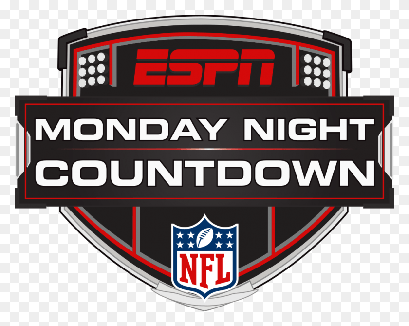 983x768 Monday Night Countdown Logo Monday Night Football Logo Transparent, Label, Text, Symbol HD PNG Download