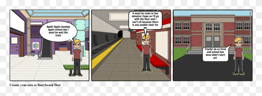 1145x367 Monday Sadness Cartoon, Train Station, Train, Terminal HD PNG Download