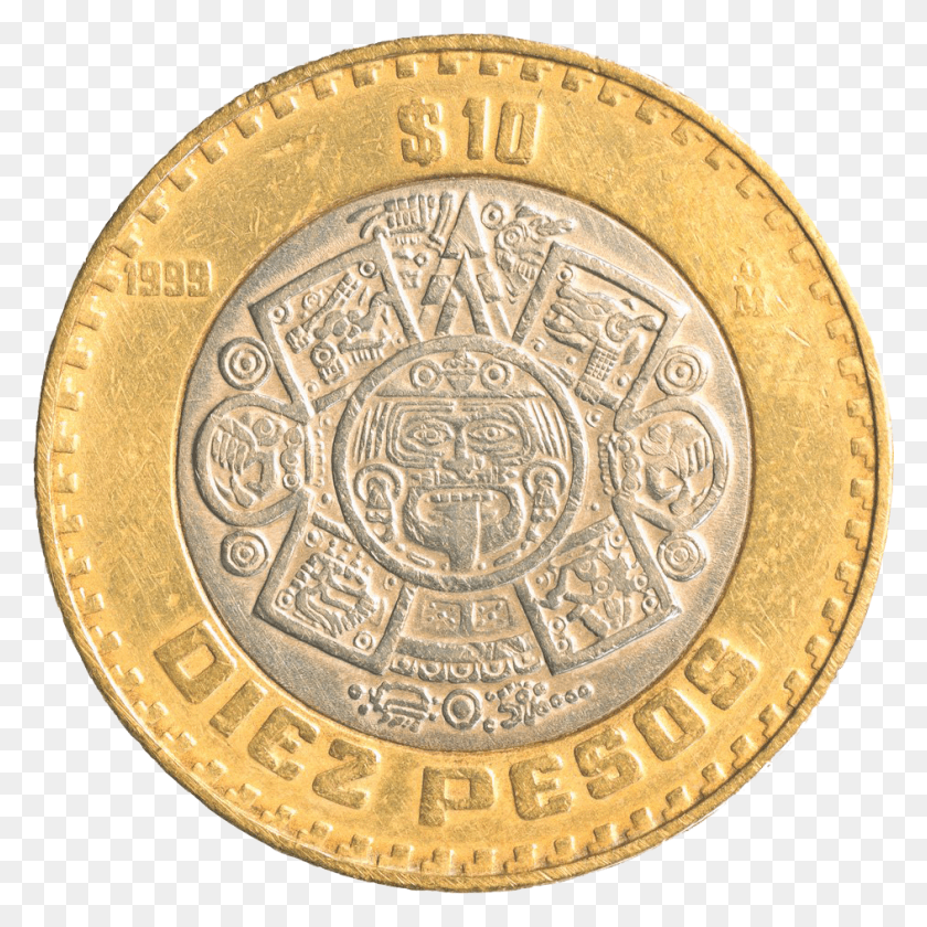 943x944 Moneda Mexicana, Coin, Money, Rug HD PNG Download