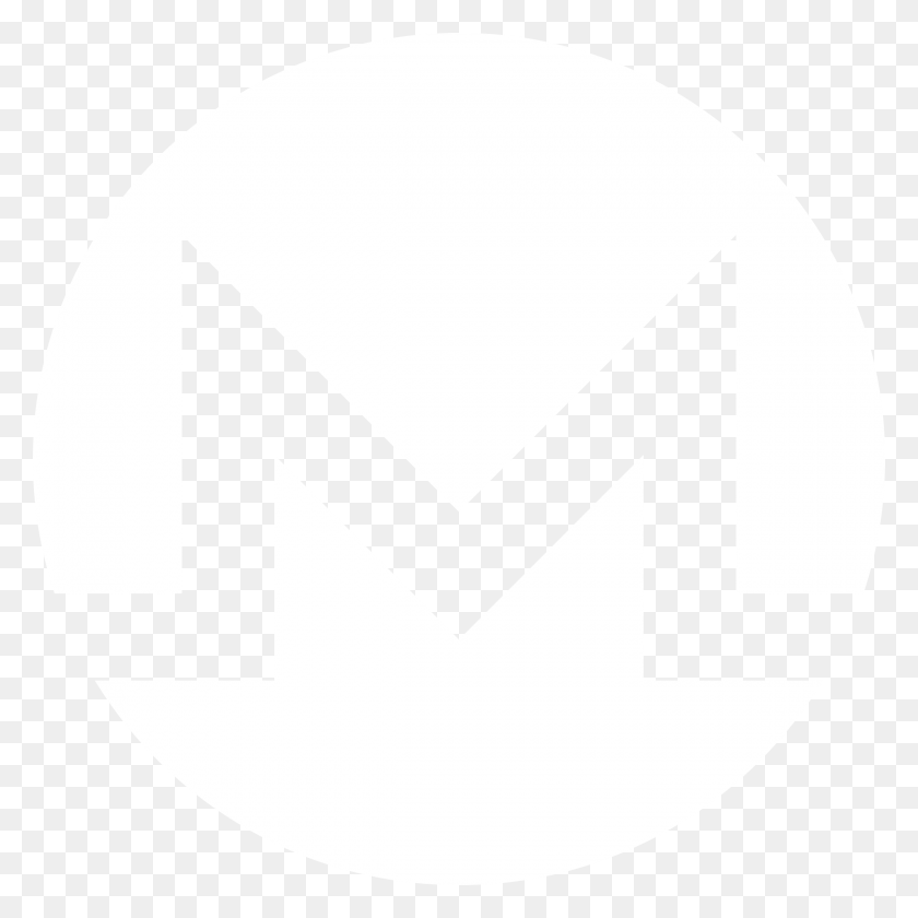 2400x2400 Логотип Monero Черный И Белый Логотип Джонса Хопкинса Белый, Топор, Инструмент, Символ Hd Png Скачать