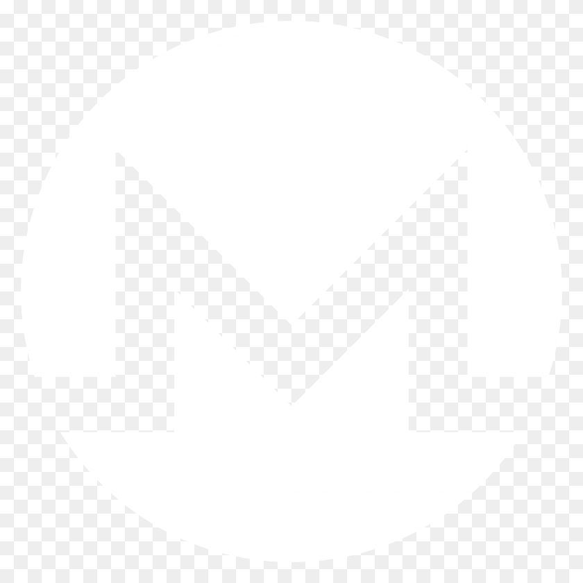 2400x2400 Descargar Png Monero Logo Blanco Y Negro Johns Hopkins Logo Blanco, Hacha, Herramienta, Símbolo Hd Png