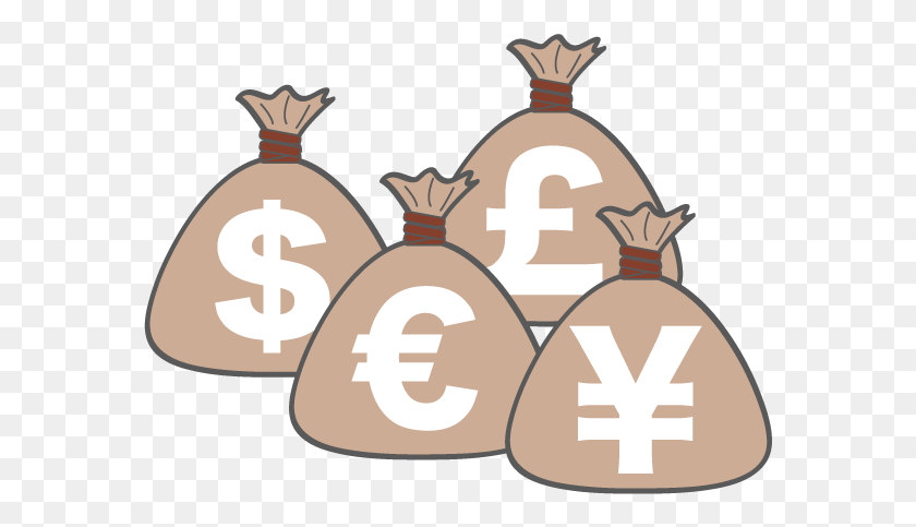 577x423 Money And Personnel Clipart Business Free Forex Clipart, Sack, Bag HD PNG Download