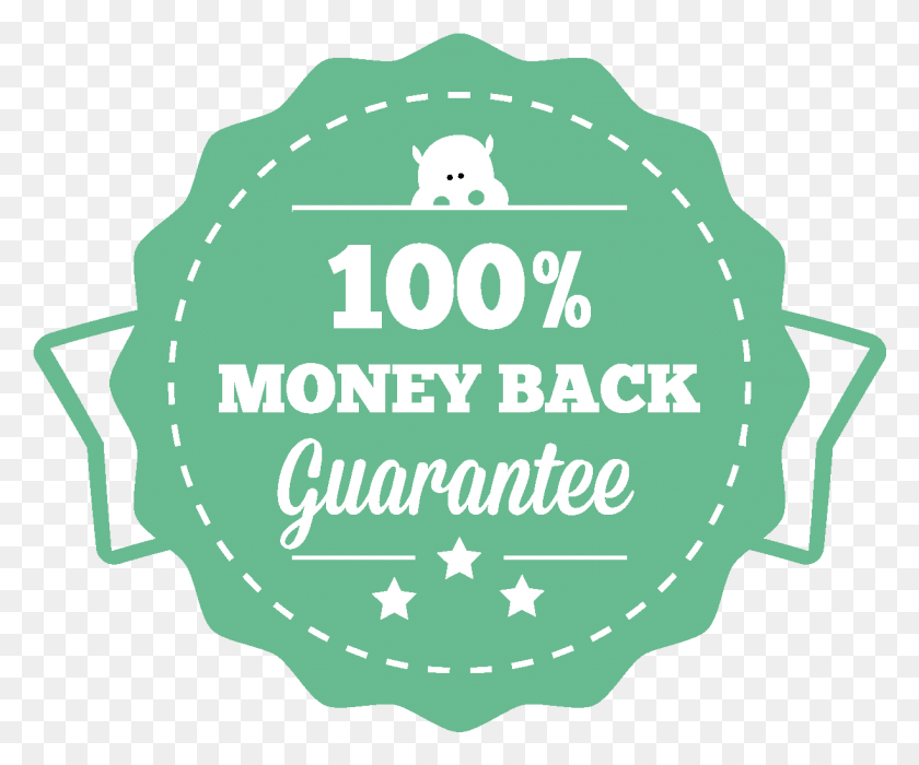 1225x1006 Money Back Guarantee Sign, Label, Text, Logo HD PNG Download