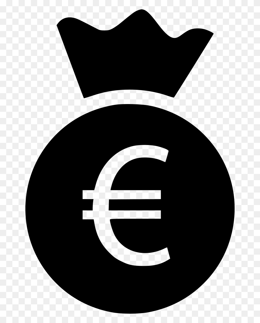 678x980 Money Bag Euro Comments Logo Euro, Symbol, Trademark, Electronics HD PNG Download