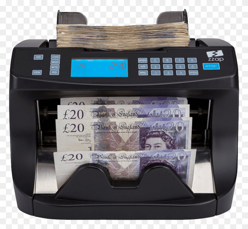 875x804 Money Counter England 20 Pounds, Machine, Printer, Label HD PNG Download