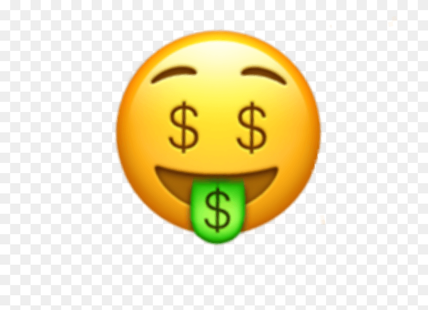 720x549 Money Face Emoji Moneyeyes Eyes Iphone Sticker Random Money Tongue Emoji, Text, Number, Symbol HD PNG Download