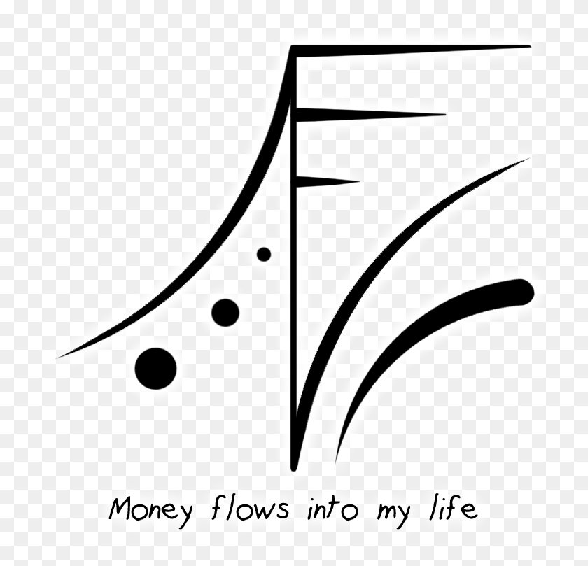736x749 Money Flows Into My Life Sigil Money Flows Into My Life Sigil, Stencil, Text, Hammer HD PNG Download