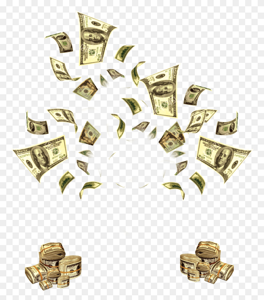 1368x1571 Money Flying Cash Clip Art, Dollar HD PNG Download