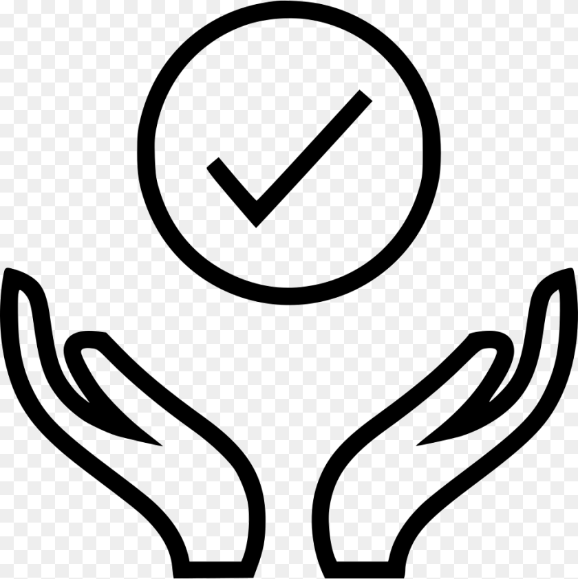 Money Hands Circle Check Mark Comments Check Icon White Circle, Stencil, Symbol, Sign, Emblem Clipart PNG