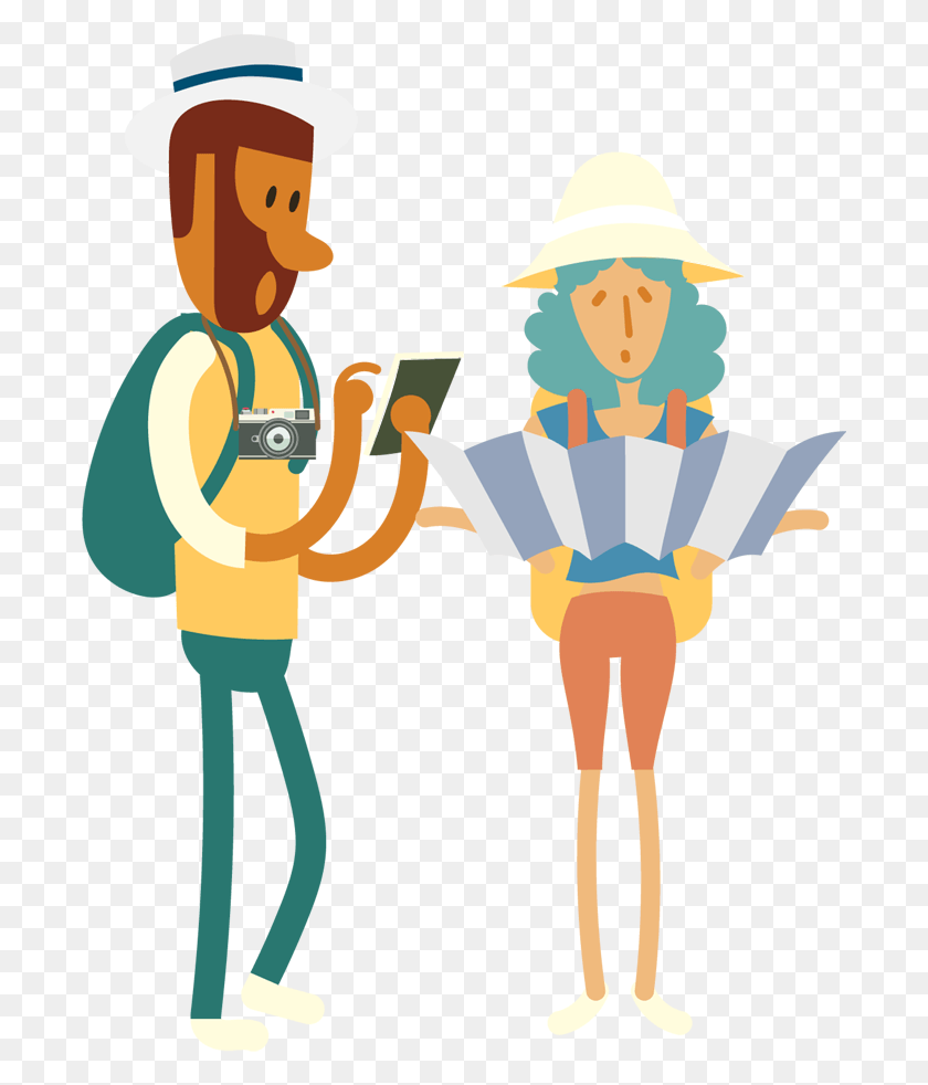 693x922 Money Happy Couple Asking For Directions Cartoon, Clothing, Apparel, Person HD PNG Download