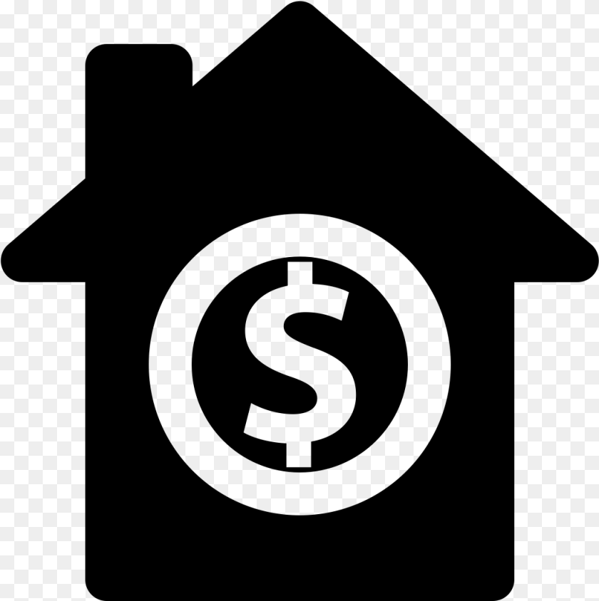 1047x1052 Money Home Icon, Gray Sticker PNG