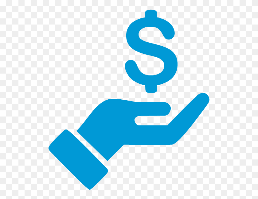 525x589 Money Icn Blu Icon, Hand, Text, Symbol HD PNG Download