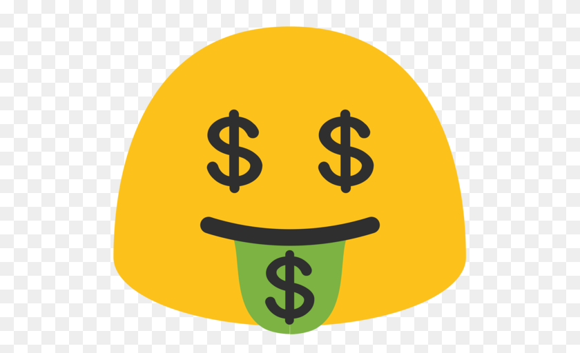 512x512 Money Mouth Face Emoji, Helmet, Cap, Clothing, Hardhat Clipart PNG