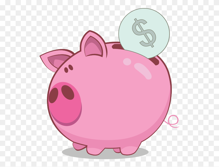 539x581 Money Pig Transparent Background Piggy Bank Clipart HD PNG Download