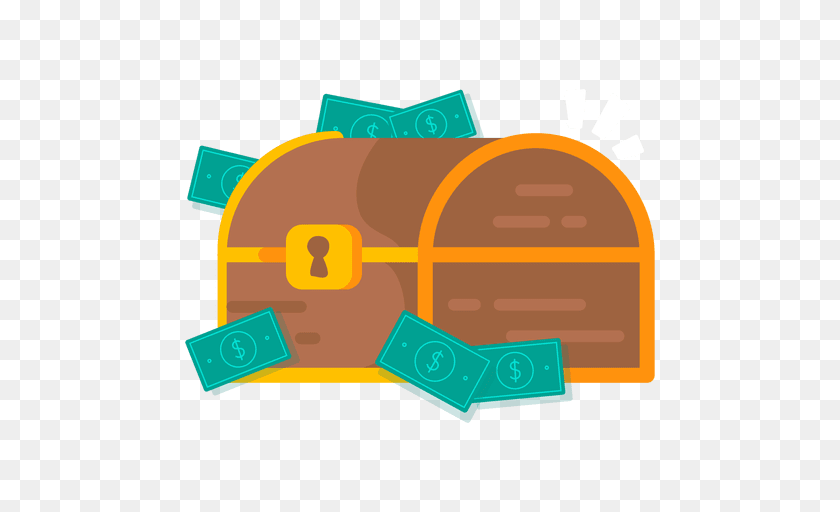 512x512 Money Savings Dollar, Treasure, Dynamite, Weapon Sticker PNG