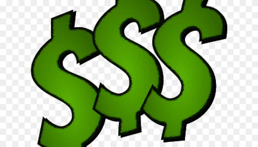 640x480 Money Signs Cartoon Dollar Sign Clipart, Green, Symbol, Text, Number Transparent PNG