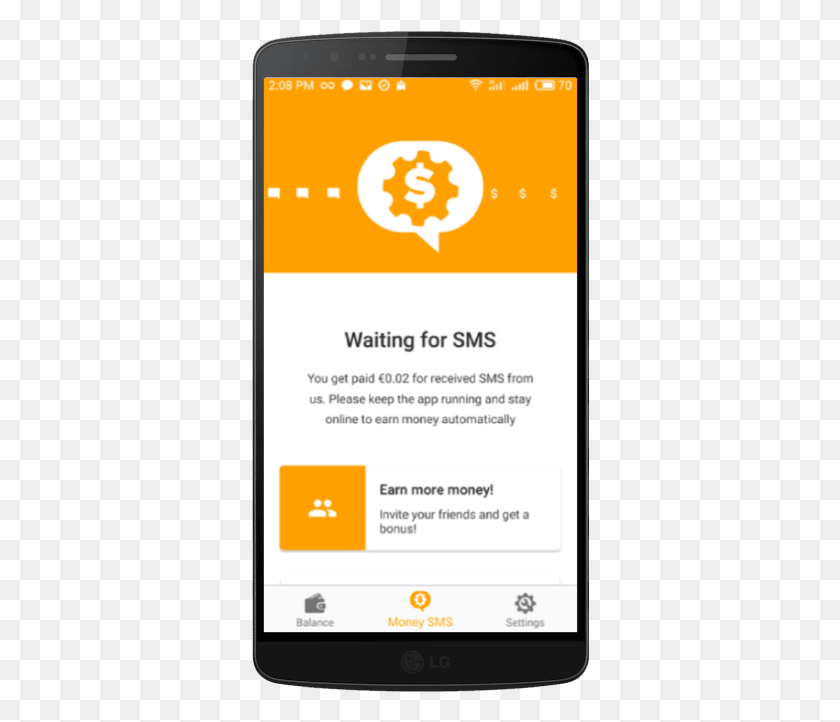 338x662 Descargar Png Money Sms App Hacer Dinero En Línea Sms, Teléfono Móvil, Teléfono, Electrónica Hd Png