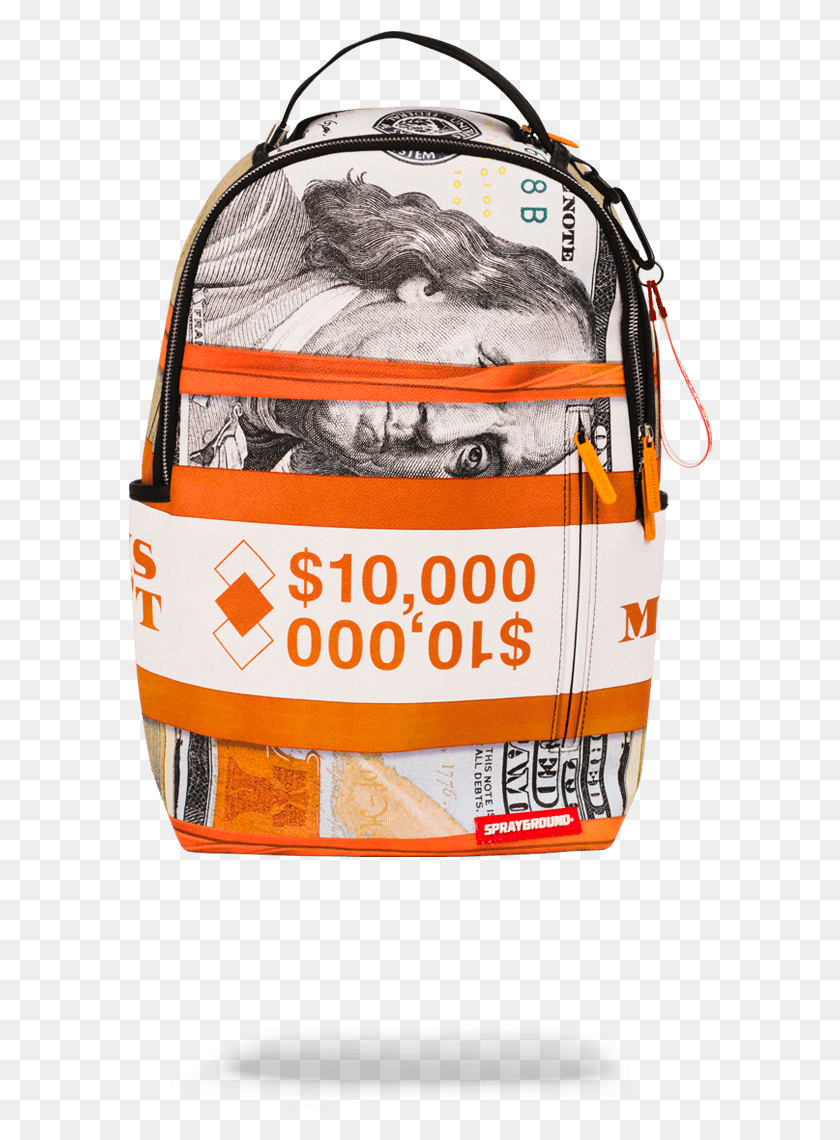 585x1080 Money Sprayground Backpack, Bag, Dog, Pet HD PNG Download