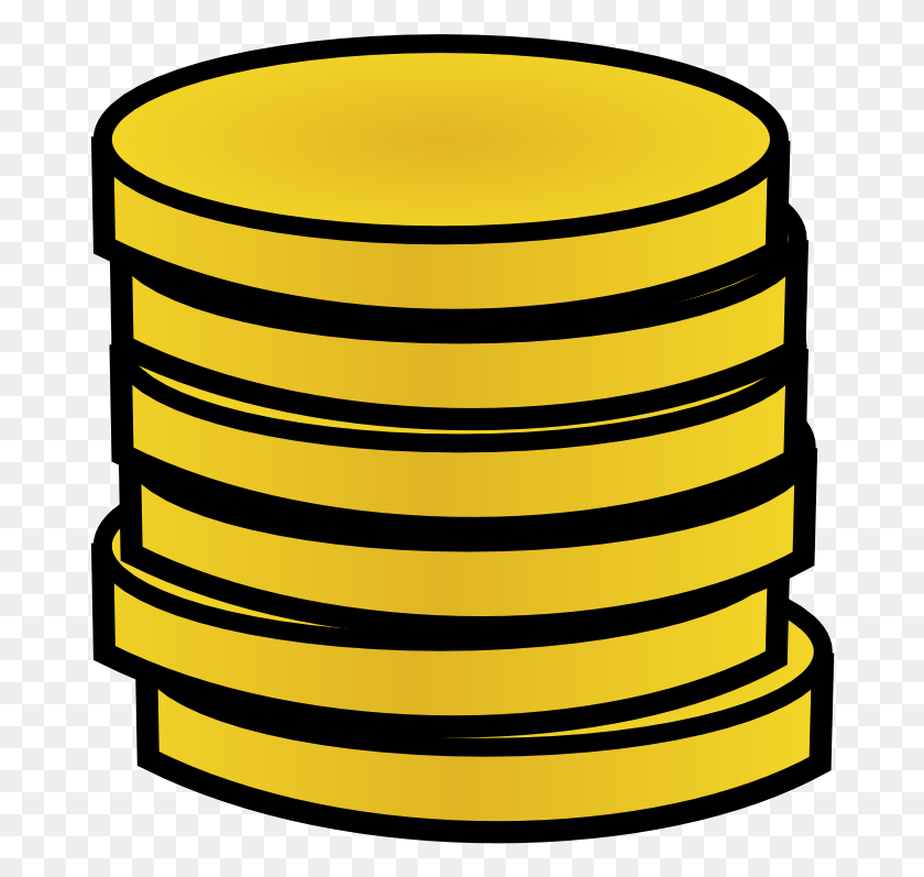 678x737 Money Stack Coins Clipart, Coin, Tin, Can HD PNG Download