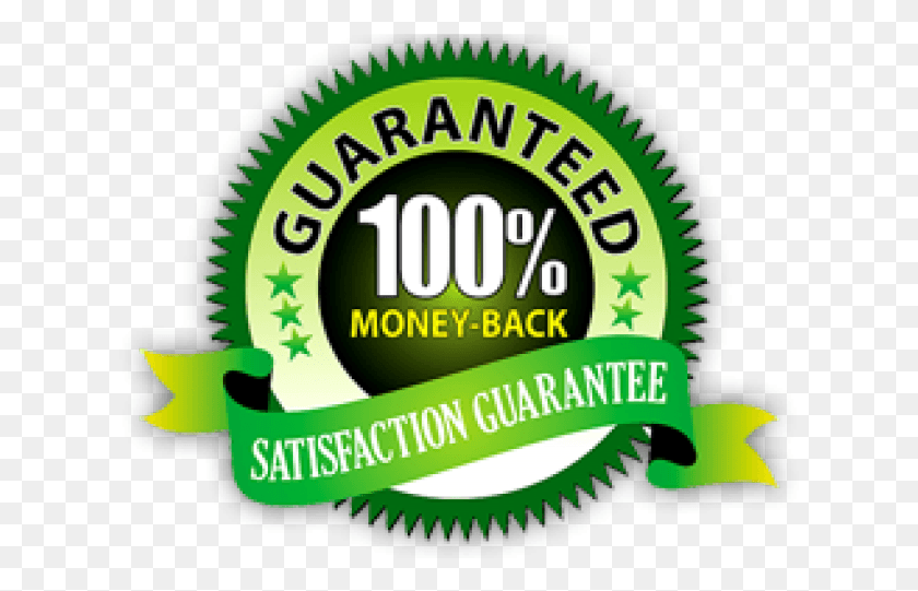 623x481 Moneyback Transparent Images Satisfaction Money Back Guarantee, Green, Label, Text HD PNG Download
