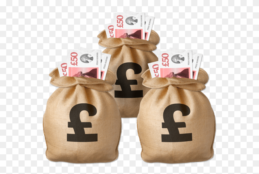 566x504 Moneybags Pounds Photosymbols Money Bags Pounds, Sack, Bag HD PNG Download