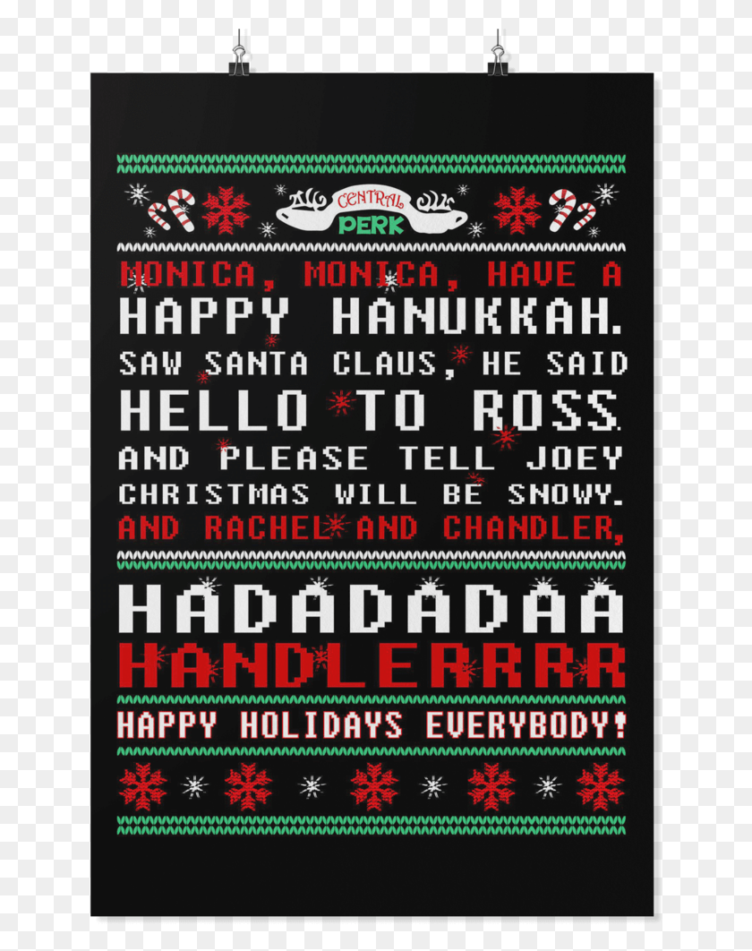 641x1002 Monica Have A Happy Hanukkah Phoebe39s Christmas Song Poster, Advertisement, Flyer, Paper HD PNG Download