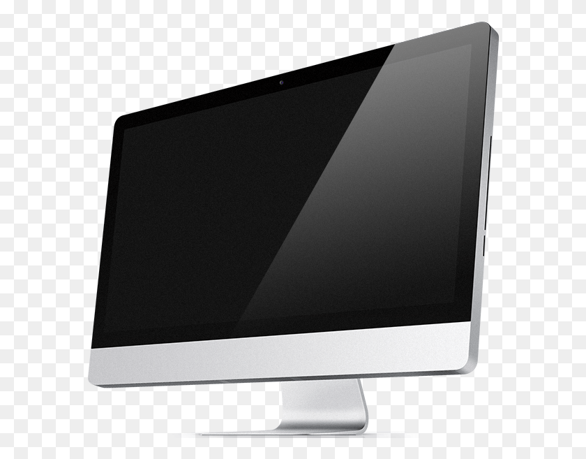 590x597 Monitor Drawing Imac Mac Screen, Electronics, Display, Lcd Screen HD PNG Download