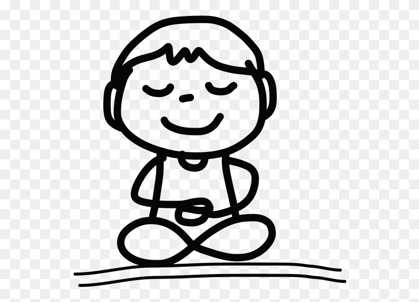 548x546 Monk Vector Meditating Drawing Buddha Cartoon, Chair, Furniture, Stencil HD PNG Download