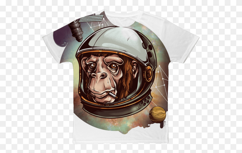549x471 Monkey Astronaut Sticker, Helmet, Clothing, Apparel HD PNG Download