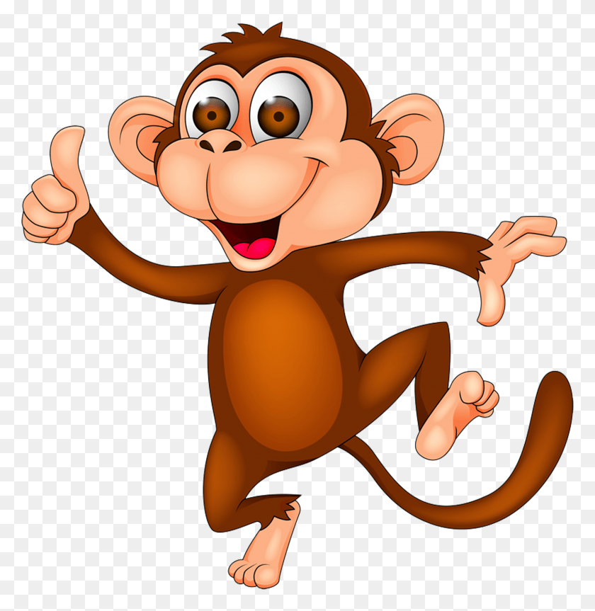 4569x4707 Monkey Cartoon Clip Art Cartoon Monkey HD PNG Download