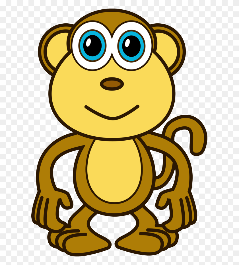619x871 Monkey Cartoon Monkey Cartoon A Mohn Thing Cartoon, Animal, Trophy HD PNG Download