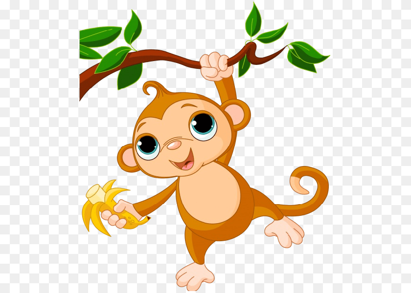 Monkey Clip Art, Cartoon Clipart PNG