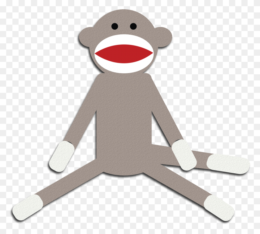 1105x986 Monkey Clipart Cute Monkey Clipart Schylling Sock Monkey Sock Monkey Clipart Transparent, Hand, Text, Label HD PNG Download