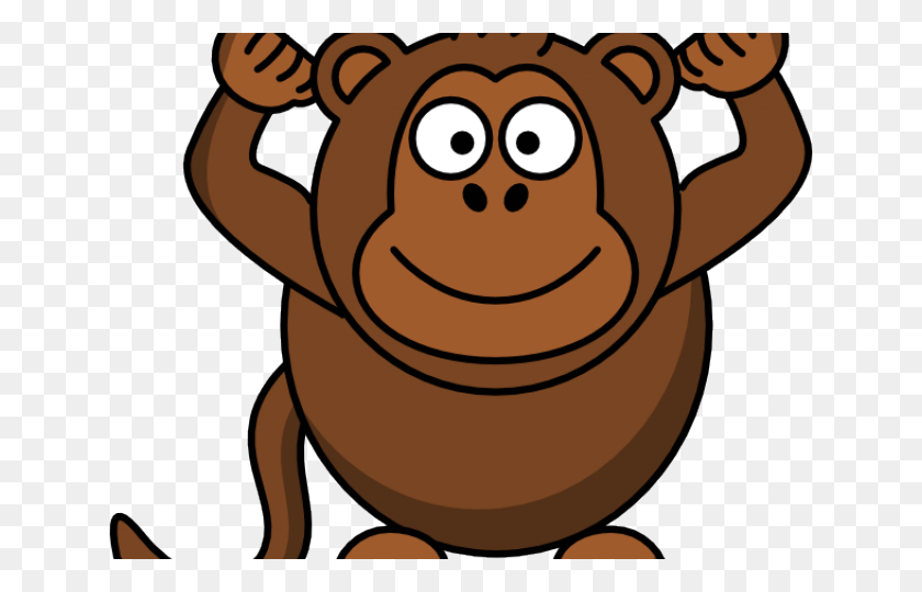 640x480 Monkey Clipart Vector Monkey Cartoon No Background, Sweets, Food, Confectionery HD PNG Download