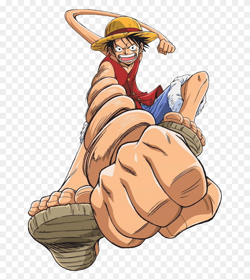653x883 Monkey D Luffy Clipart Monkey D Luffy Punch, Hand, Person, Human HD PNG Download