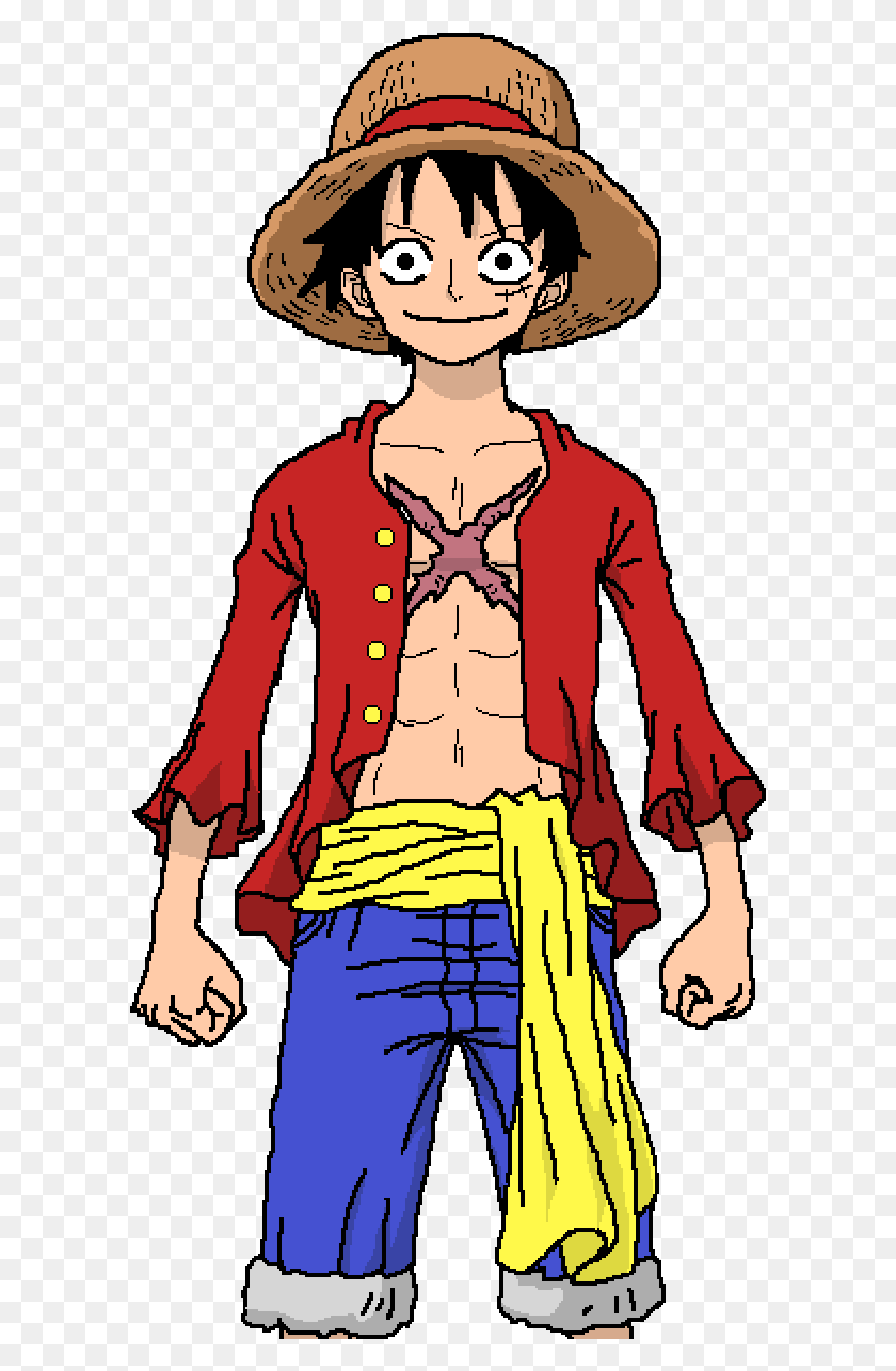 597x1225 Monkey D Luffy One Piece Anime, Clothing, Apparel, Person HD PNG Download