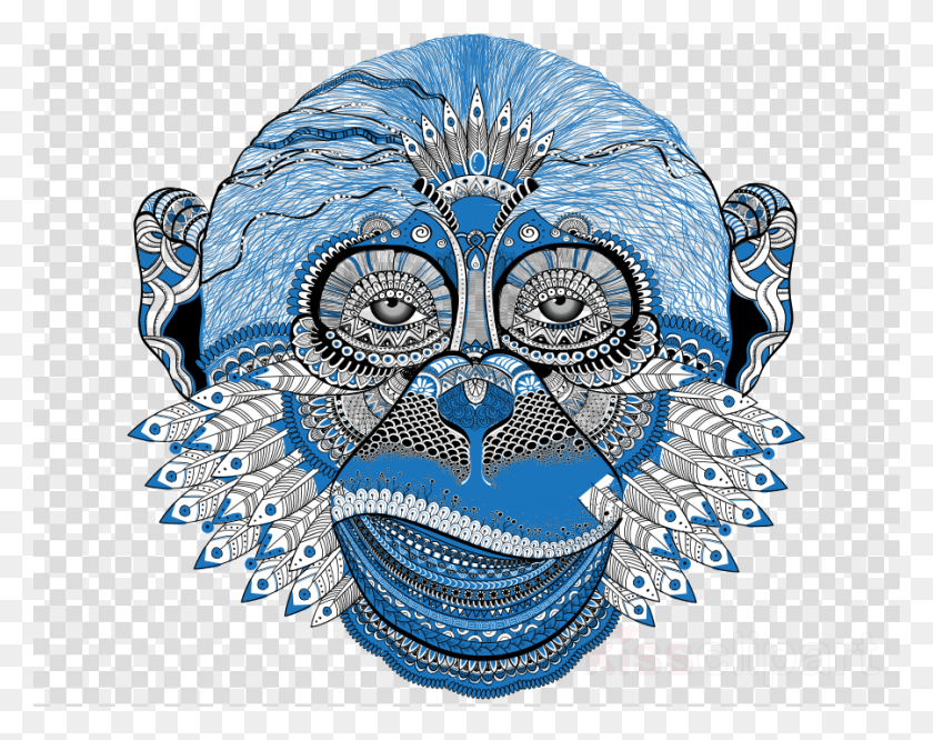 900x700 Monkey Drawings Clipart Monkey Drawings, Pattern, Rug HD PNG Download