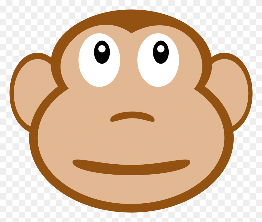 1892x1582 Monkey Face Clipart Cartoon Monkey Face, Cookie, Food, Biscuit HD PNG Download