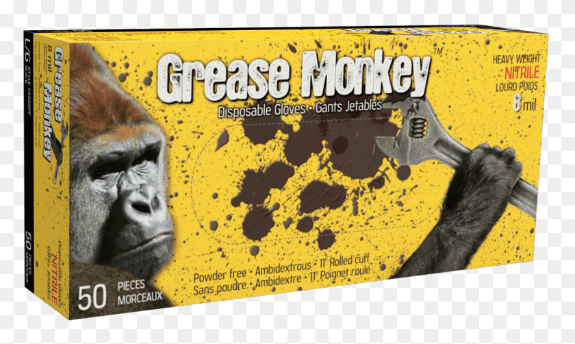 1000x567 Monkey Wrench 6 Mil Diamond Grip Grease Monkey Gloves 15 Mil, Poster, Advertisement, Flyer HD PNG Download