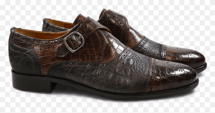 994x488 Monks Henry 11 Crock Suede Croco Dark Brown Slip On Shoe, Clothing, Apparel, Footwear HD PNG Download