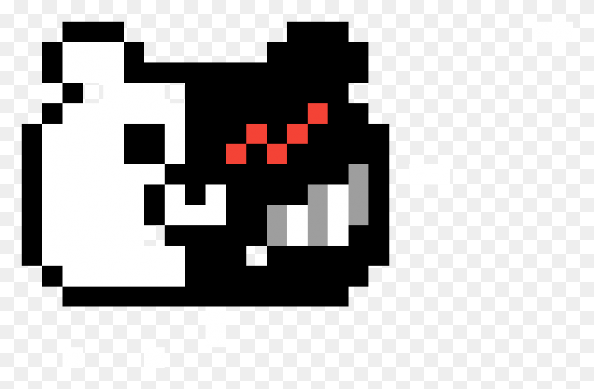 1000x630 Монокума Pixel Art, Первая Помощь, Pac Man Hd Png Скачать