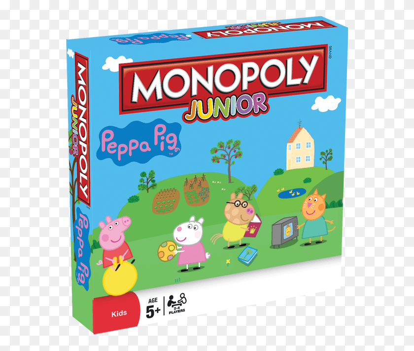 578x651 Descargar Png Monopoly Junior Peppa, Texto, Juguete, Rompecabezas Hd Png