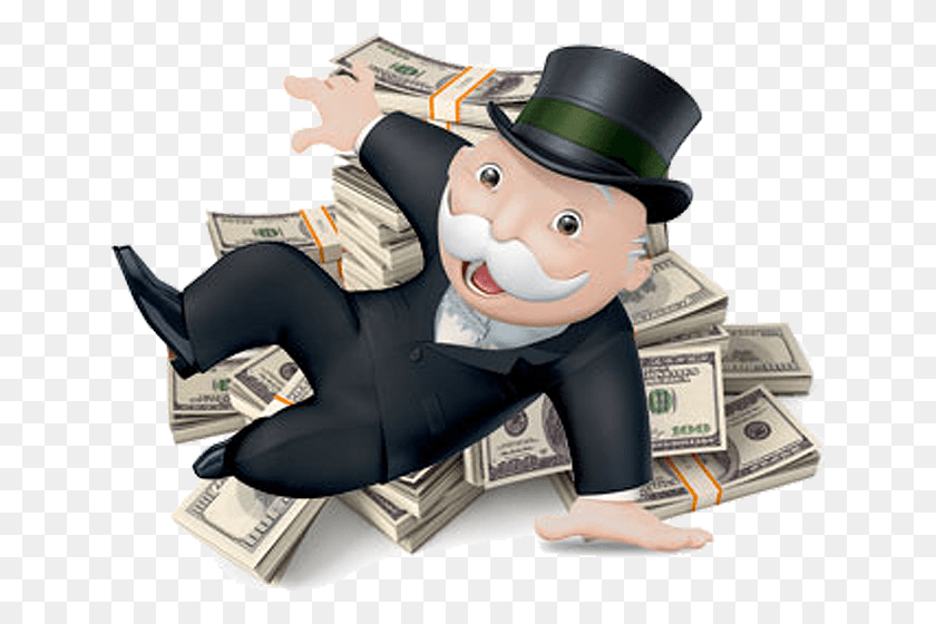640x500 Monopoly Man With No Background, Money, Person, Human HD PNG Download