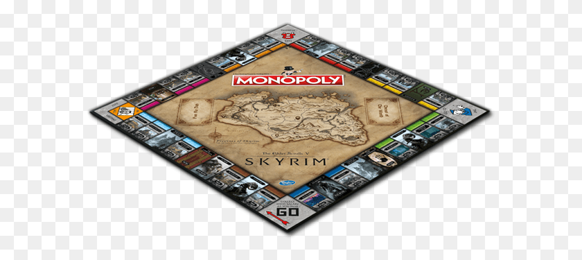 591x315 Descargar Png Monopoly Skyrim Edition Skyrim Monopoly, Juego, Apuestas, Rompecabezas Hd Png